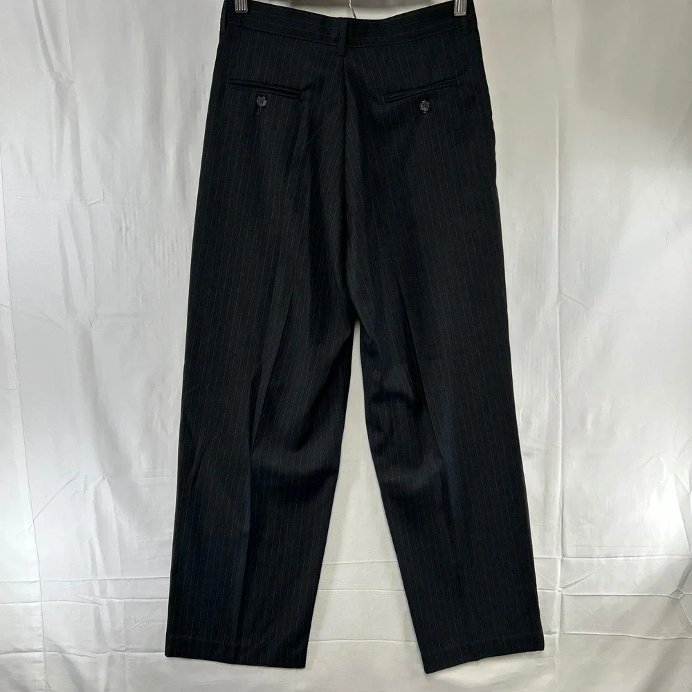 Van Heusen 2-Piece Suit Set Boys 18 Regular Charcoal Pinstripe Blazer Pants